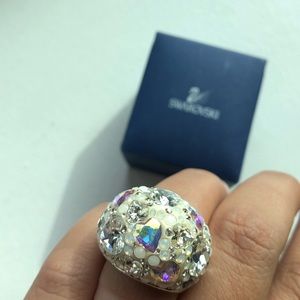 Swarovski crystal dome ring size 7 / 55